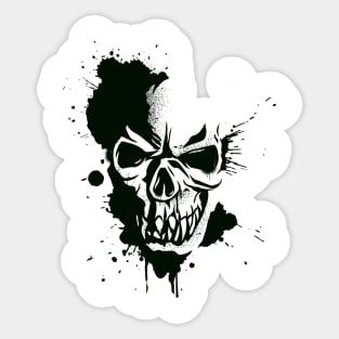 Ink Demon Skull Sticker